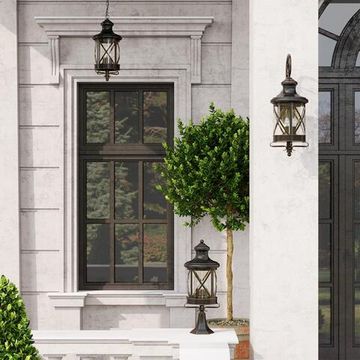 4045/3B NATURE ODL18 701 черный/зол.патина Уличный светильник на столб IP44 E14 3*60W 220V SATION