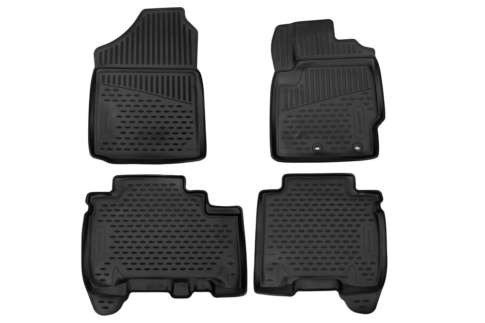 Коврики 3D в салон для TOYOTA Ractis (II) 2010-2016, 2WD, правый руль хэтчбек, 4шт. (полиуретан)  AFM3D02265210K