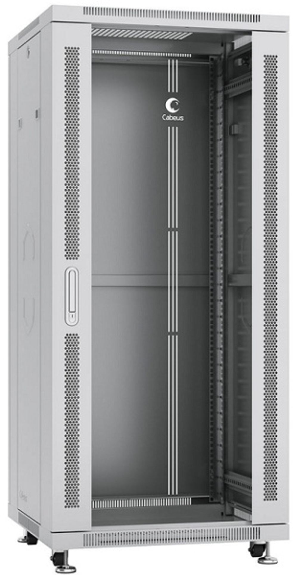 Шкаф напольный 19", 27U Cabeus SH-05C-27U60/100