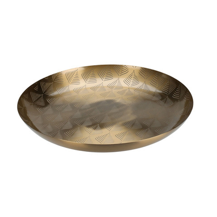 Поднос с орнаментом золотой 30*3 см