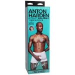 Коричневый фаллоимитатор-реалистик 29,2см с мошонкой на присоске Doc Johnson Vac-U-Lock Anton Harden Ultra Skin Cock with Removable Doc 8160-22-BX
