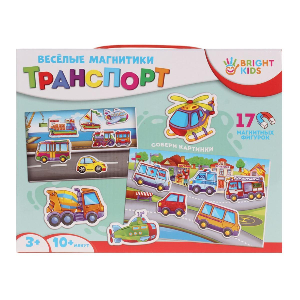 Bright Kids. Весёлые магнитики. Транспорт (ИН-7614)