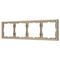 Рамка пластиковая FRM-NOBE-SFPL-4-GD Arlight 054225