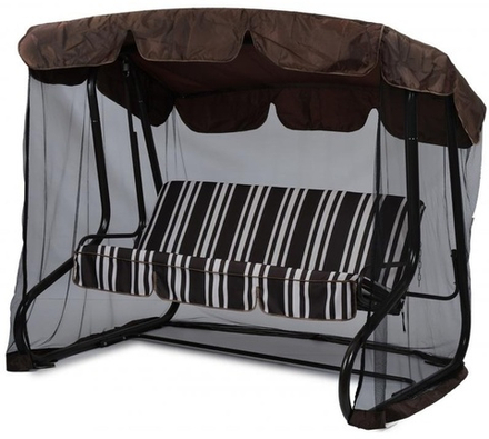 Качели садовые 3-х местные Алабама 200х120см h164см, стойка d48мм, сталь, тент: полиэстер 180г, YN82