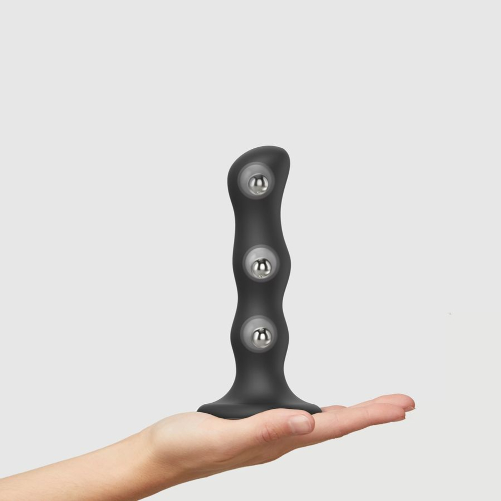 Фаллоимитатор Strap-On-Me Dildo Geisha Ball черный M, 16,5 см