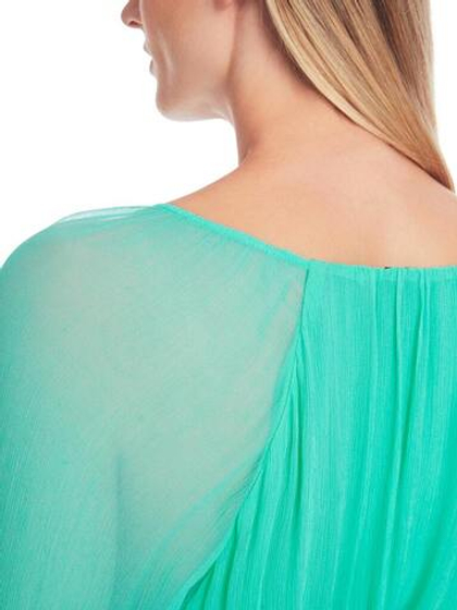 Marc Cain Блуза с полупрозрачными рукавами