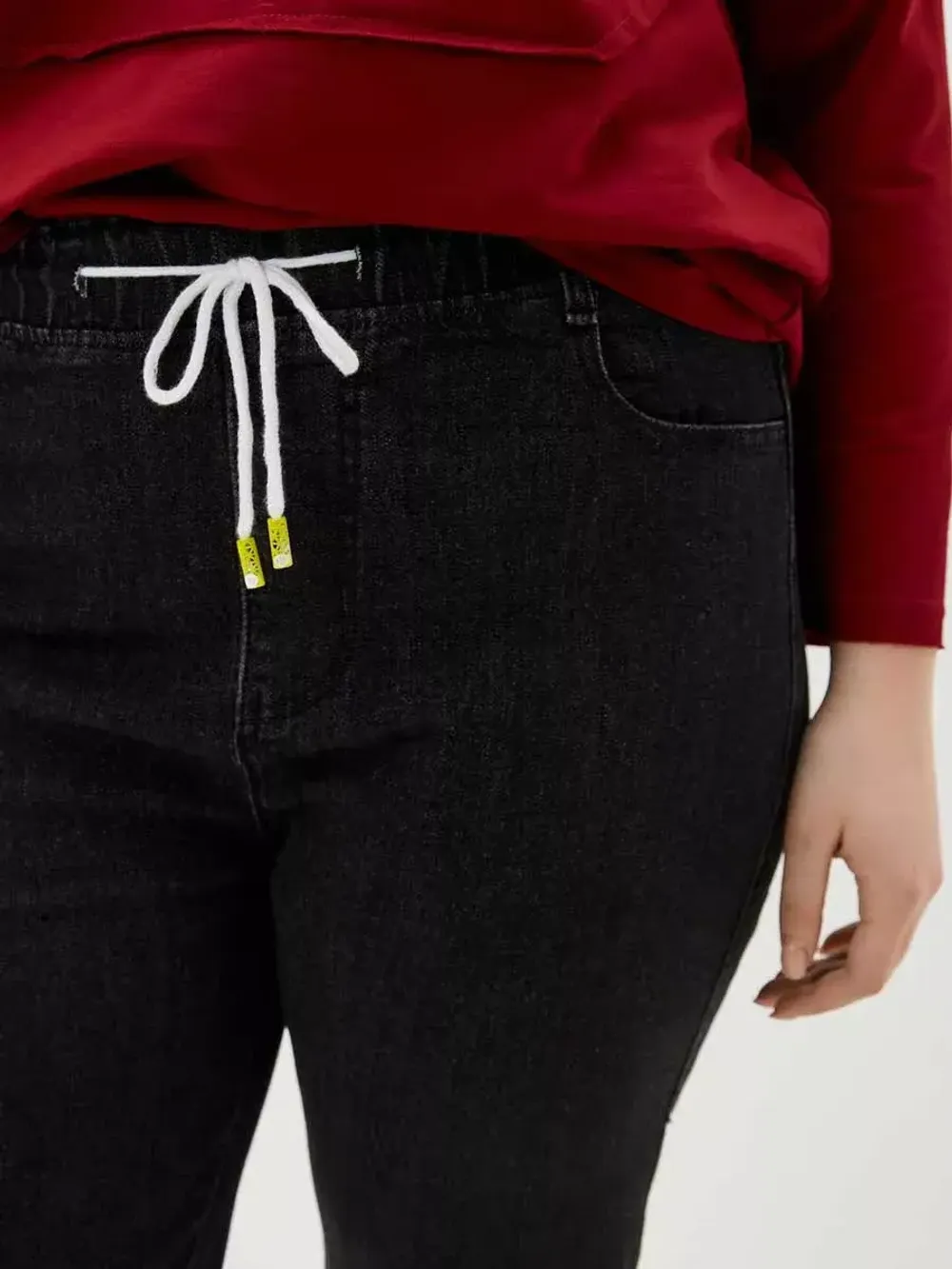 Джинсы на резинке больших размеров