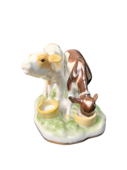 Фарфоровая статуэтка "Телята ясельные" ДФЗ Вербилки