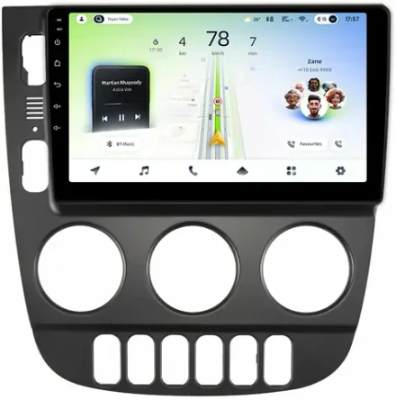 Магнитола для Mercedes-Benz ML W163 2001-2005 (климат, рамка черная) - Teyes CC4L монитор 9" IPS на Android 14, Snapdragon 662, CarPlay, 4G SIM-слот