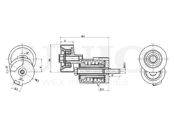 Ролик с натяжителем приводного ремня UNIO TNS-10265