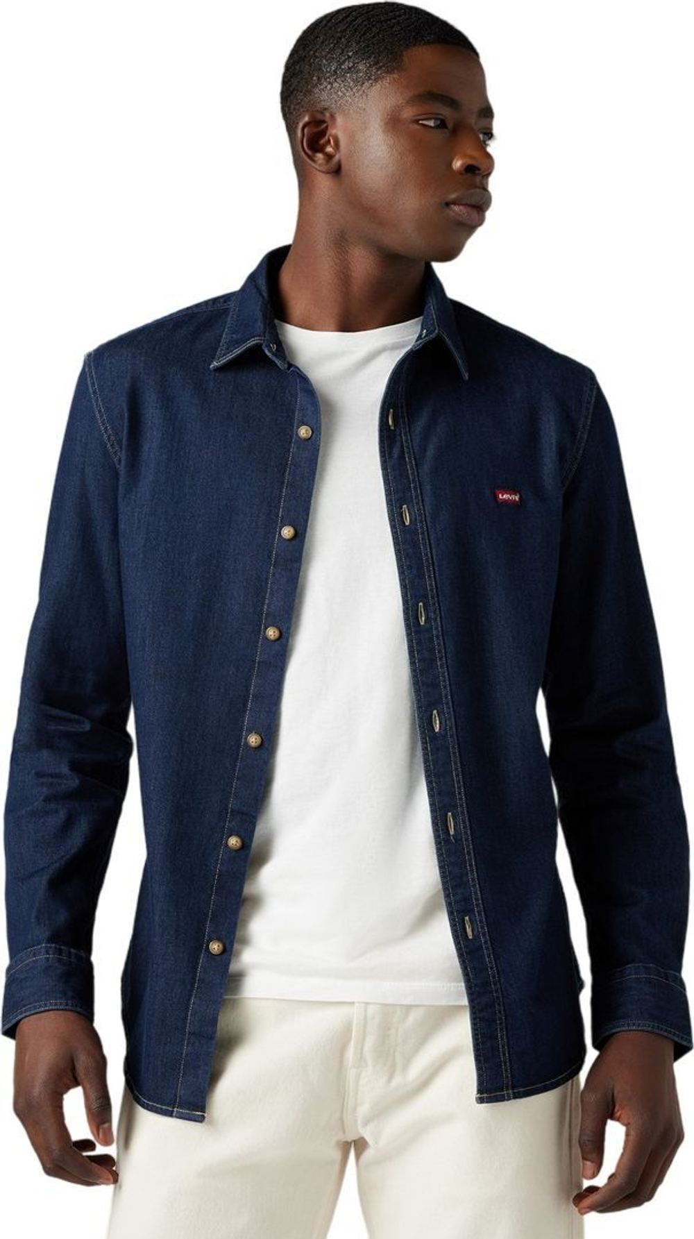 Рубашка Levis LS BATTERY HM SHIRT SLIM DARK INDIGO - WORN IN