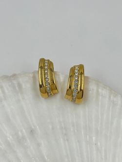 Серьги с кристаллами Avon