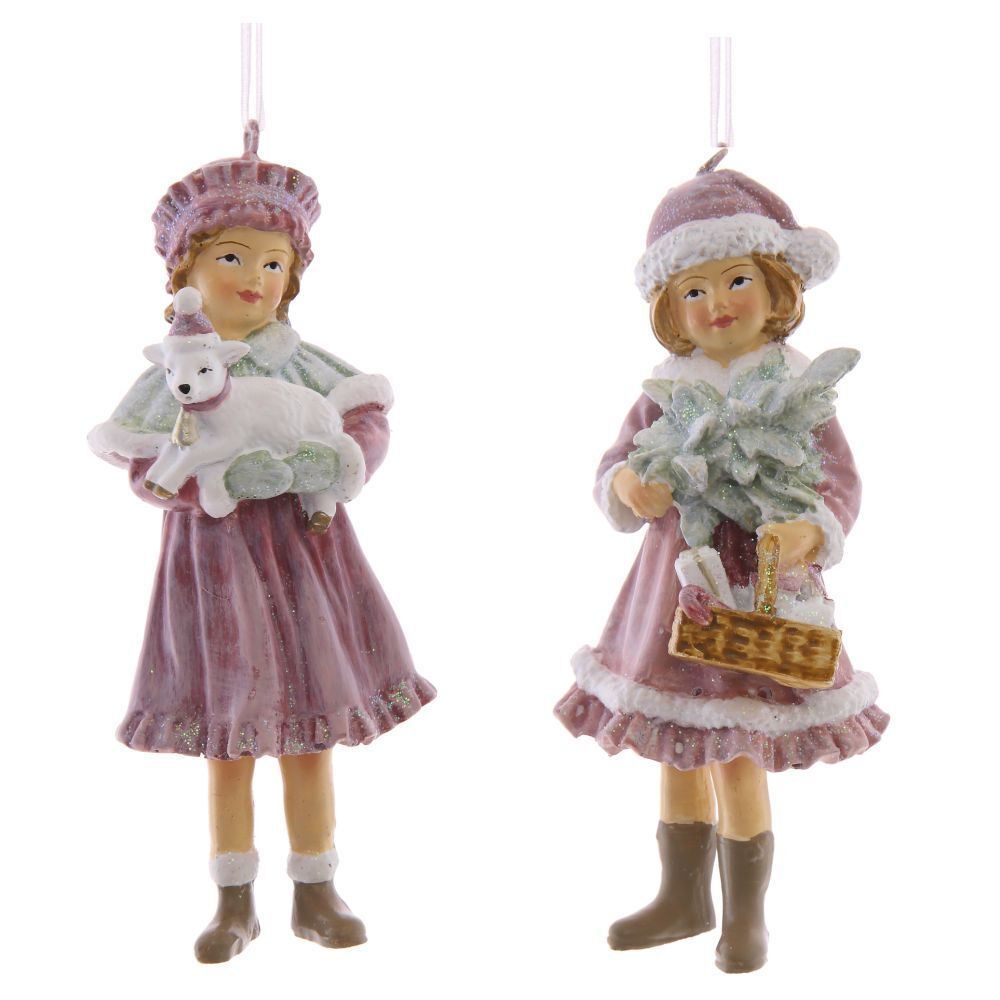 GAEM Украшение новогоднее "Девочка", L4,5 W4,5 H11,5 см, 2в.