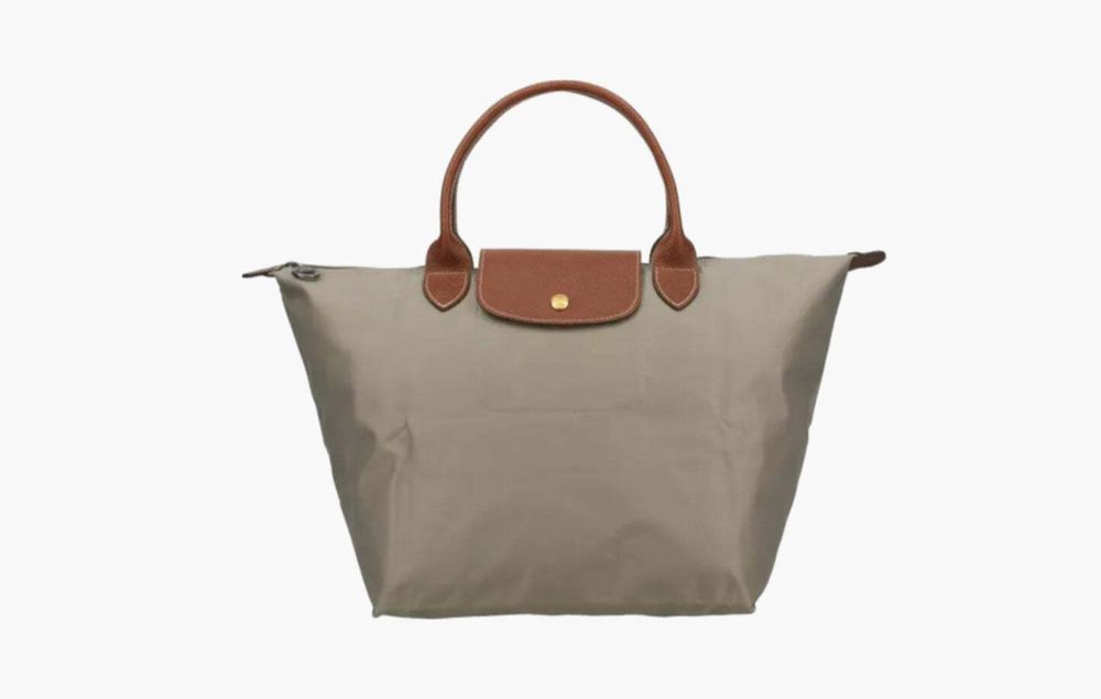 Longchamp Le Pliage Original Recycled Canvas L Handbag &quot;Gray&quot;