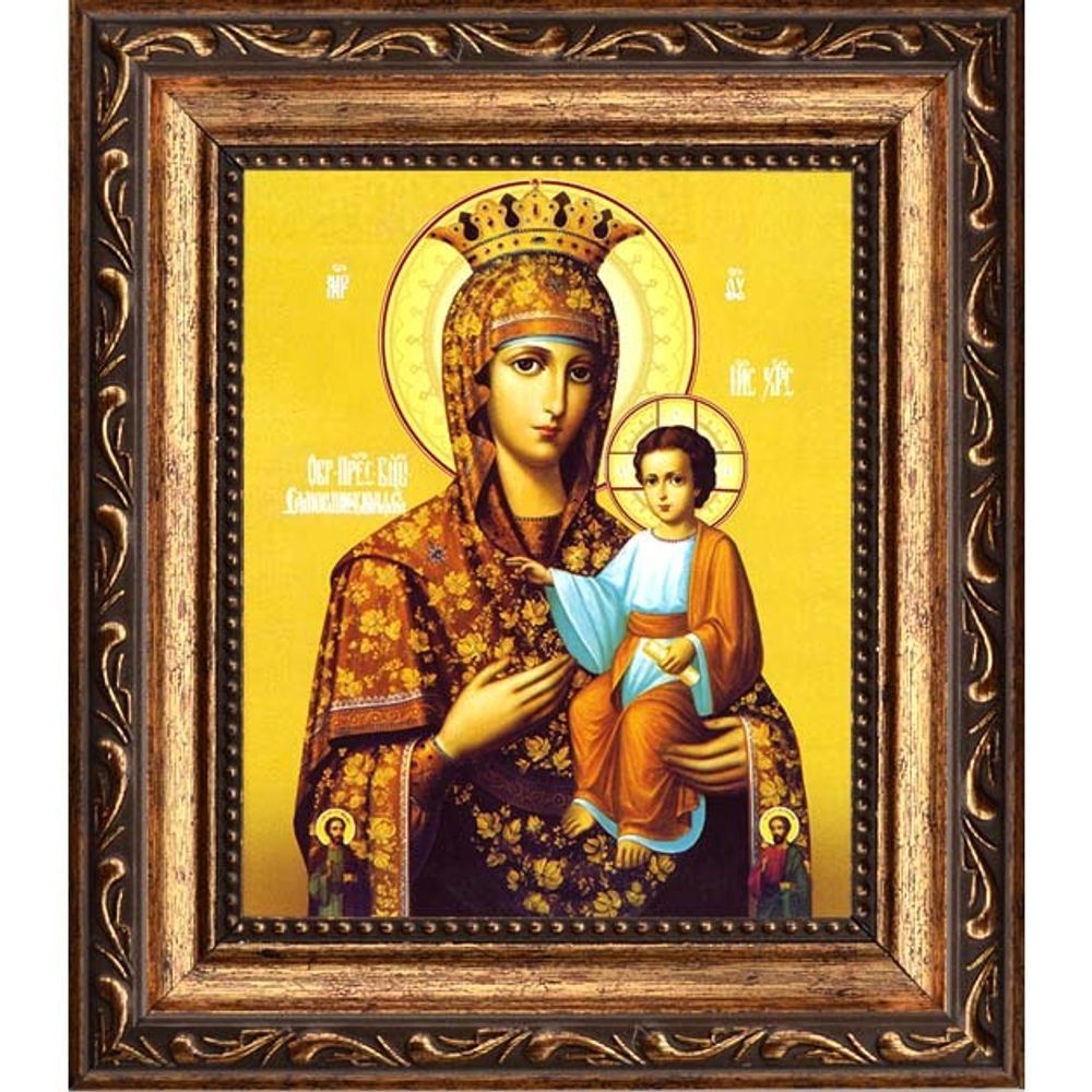 Самонаписавшаяся (Продромитисса, Ясская, Молдавская Афонская) икона Божьей Матери. Икона на холсте.