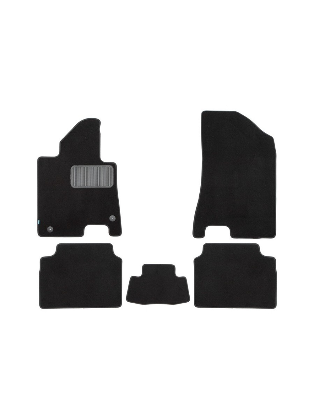 Коврики в салон для KIA K5 2020-, седан, 5 шт. (текстиль) KLEVER0302507322110KH