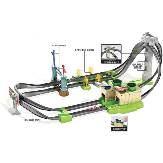 Hot Wheels Mario Kart Circuit Lite Track Set