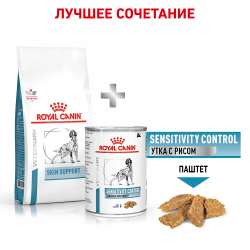 Royal Canin VET Skin Support - диета для собак, старадающих дерматозом и выпадением шерсти