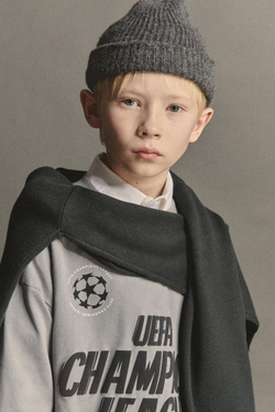 ZARA ФУТБОЛКА С ПРИНТОМ UEFA CHAMPIONS LEAGUE ®, СЕРЫЙ