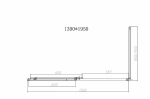 Душевой уголок Vincea Slim-N VSR-4SN8013CLGM 130x80 стекло прозрачное/профиль вороненая сталь