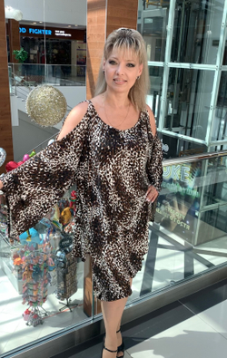 Туника-платье с "вынутыми" плечиками