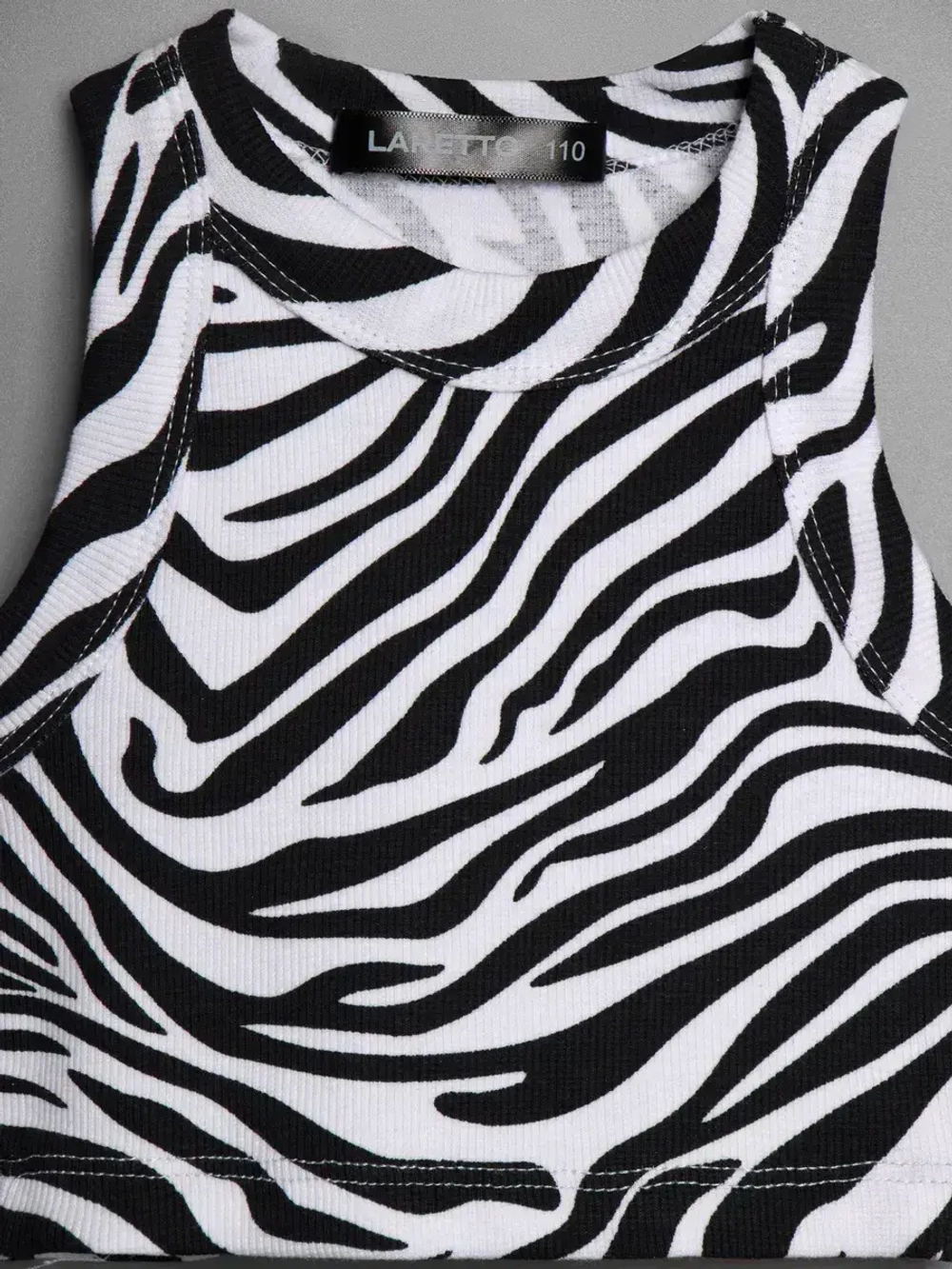 Летний кроп топ трикотажный детский