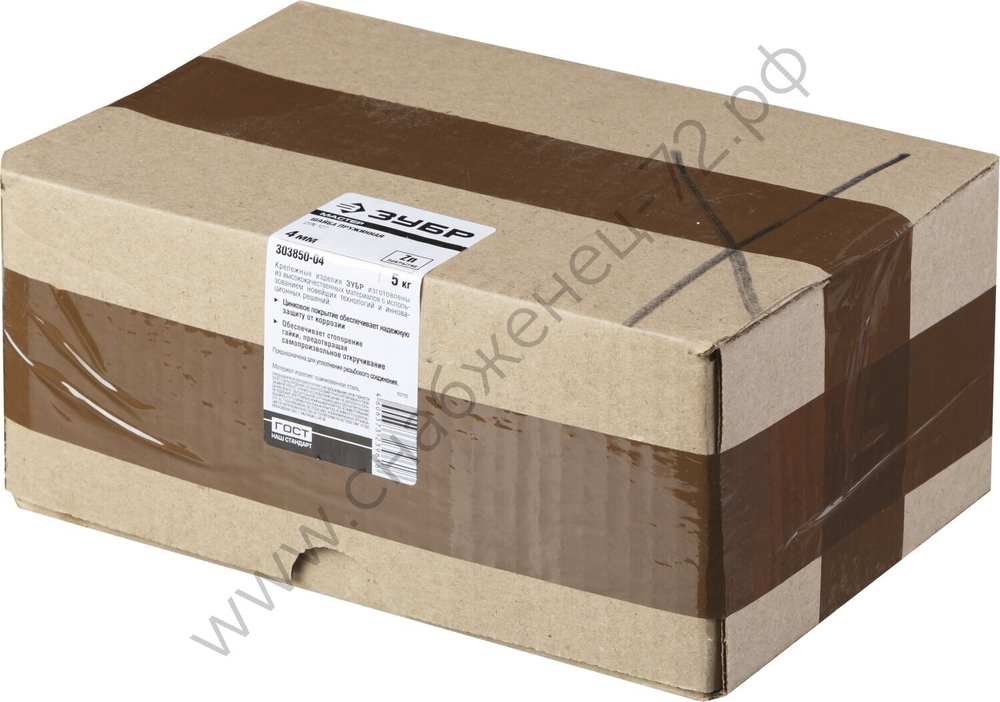 ЗУБР DIN 127, 4 мм, пружинная шайба, цинк, 5 кг (303850-04)