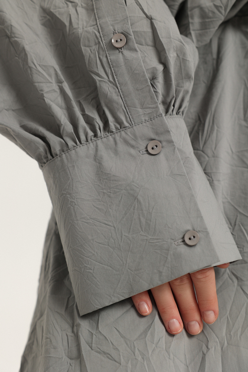 Рубашка из жатого хлопка