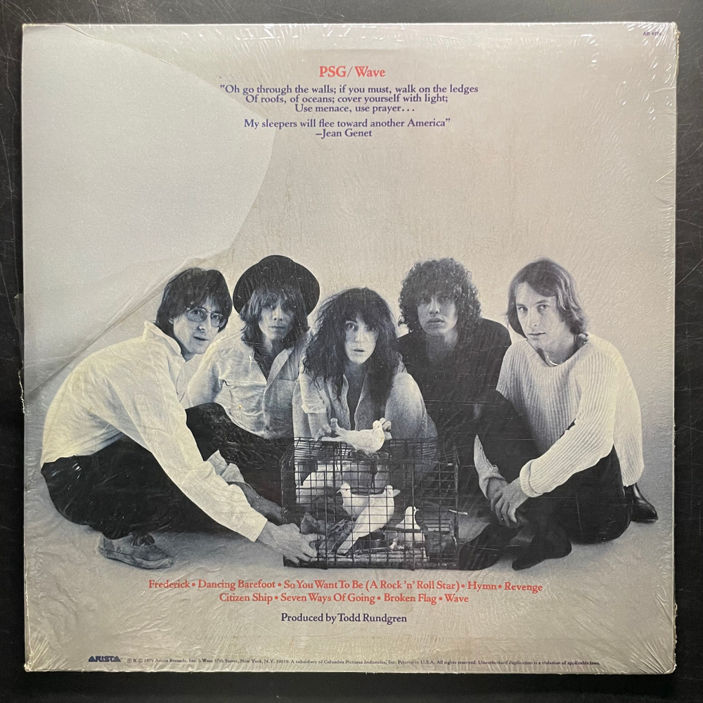 Patti Smith Group - Wave (США 1979г.)