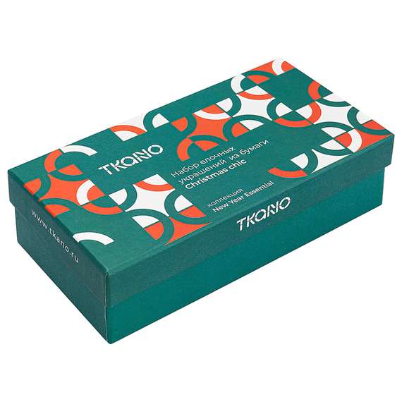 Набор елочных украшений из папье-маше zero waste из коллекции new year essential