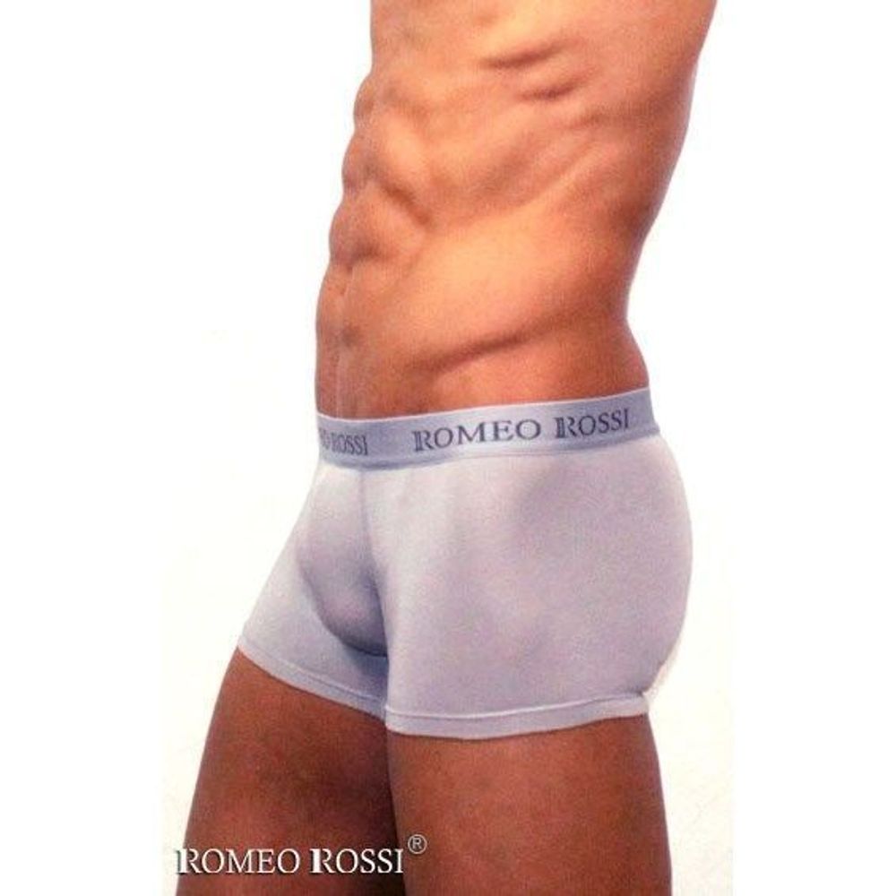 Мужские трусы боксеры c резинкой Romeo Rossi светло-серые RR6005-03