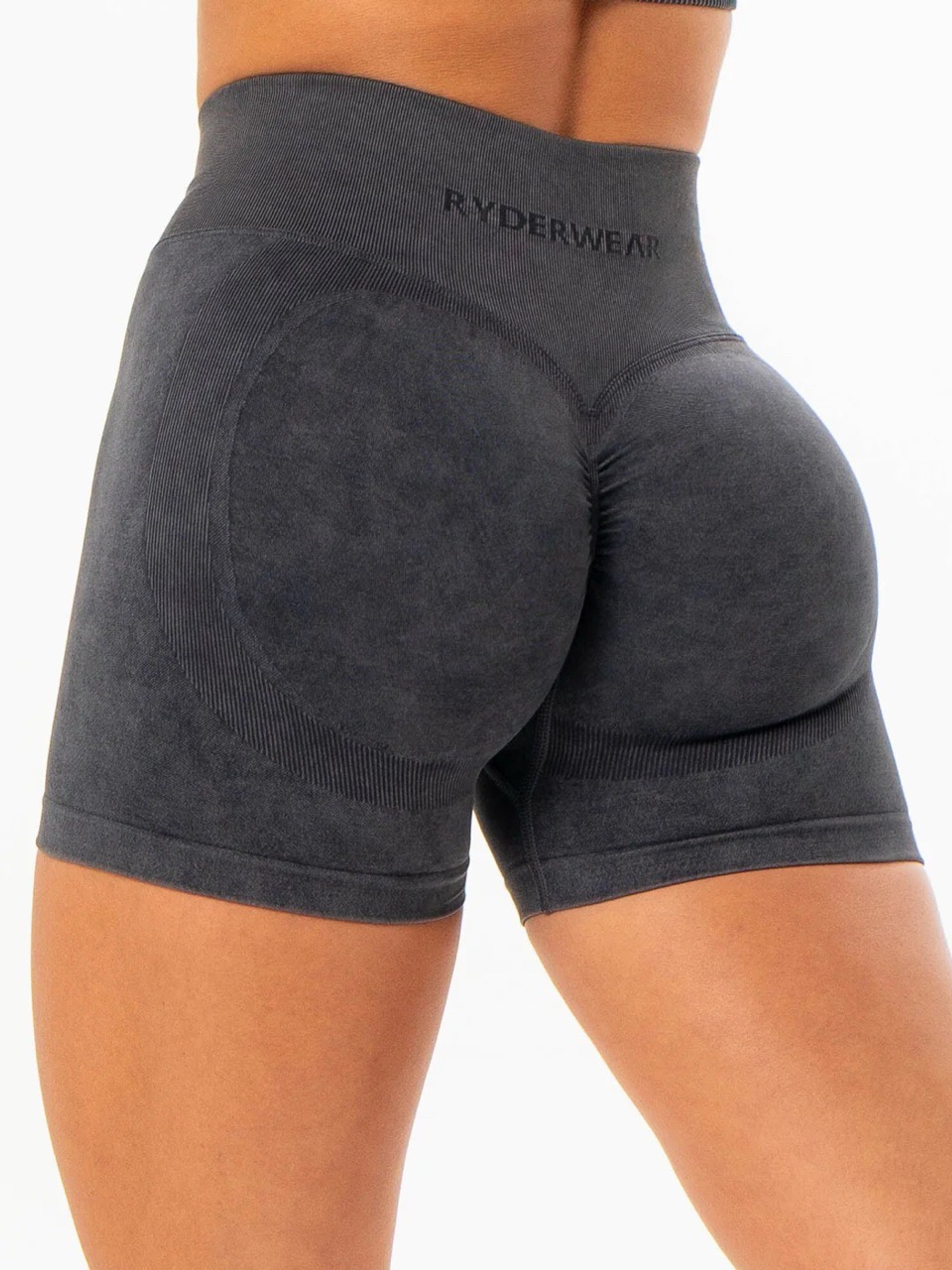 Шорты RYDERWEAR Stonewash Scrunch Seamless Charcoal