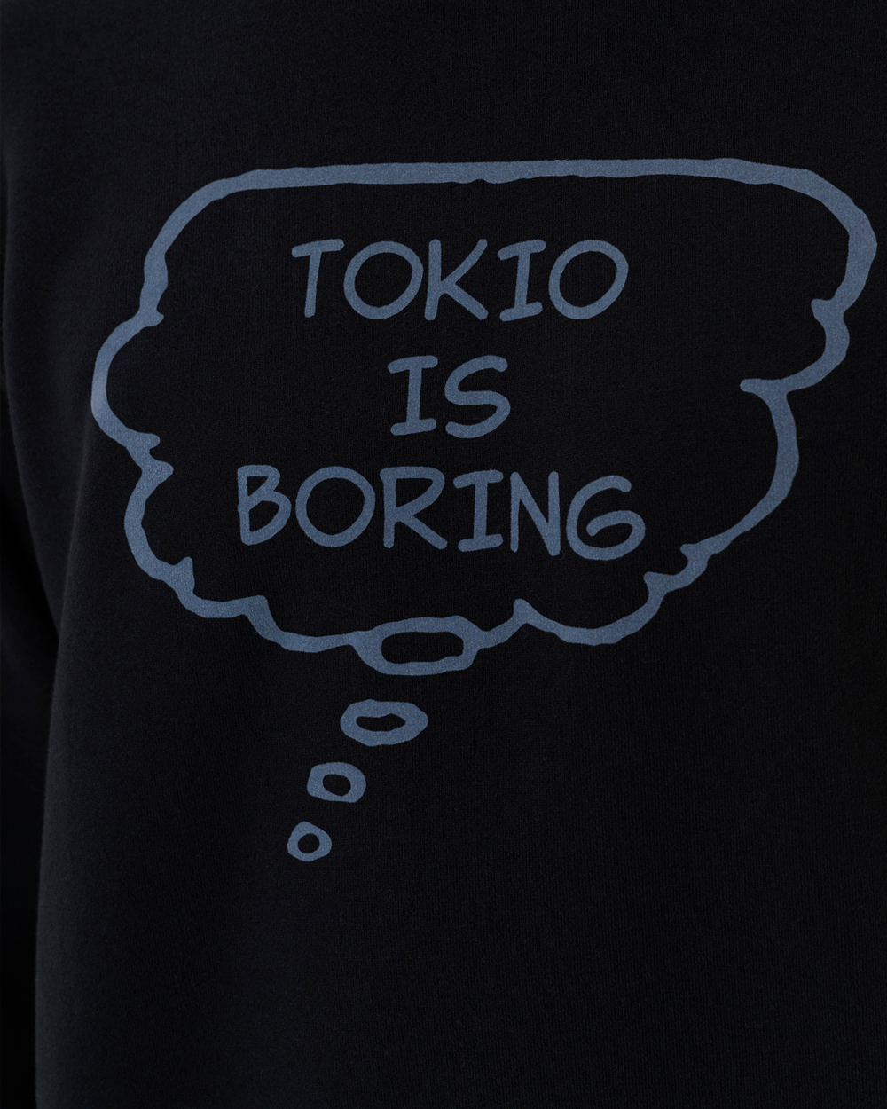 UNDERCOVER СВИТШОТ ЧЕРНЫЙ TOKIO IS BORING