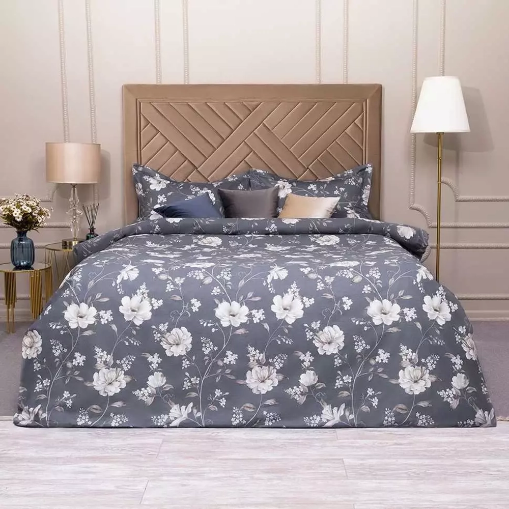 Постельное белье 2 спальное евро Arya home Simple Living Fleur