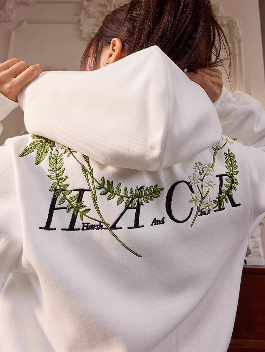 Женское худи HARSHandCRUEL "Flowers" Cropped Zip Hoodie