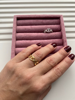 Кольцо-основа "Цепь "Celine"" с петелькой