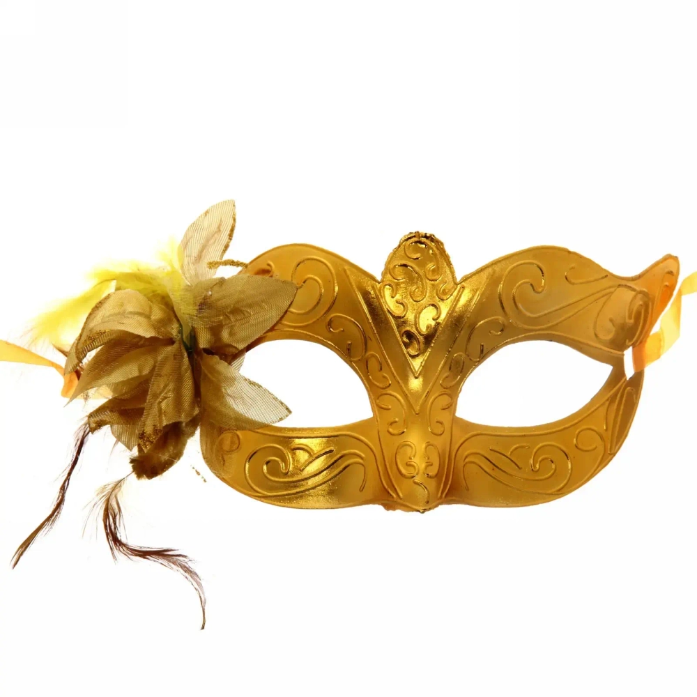 Маска «Леди Кокетка» с цветком, микс цветов