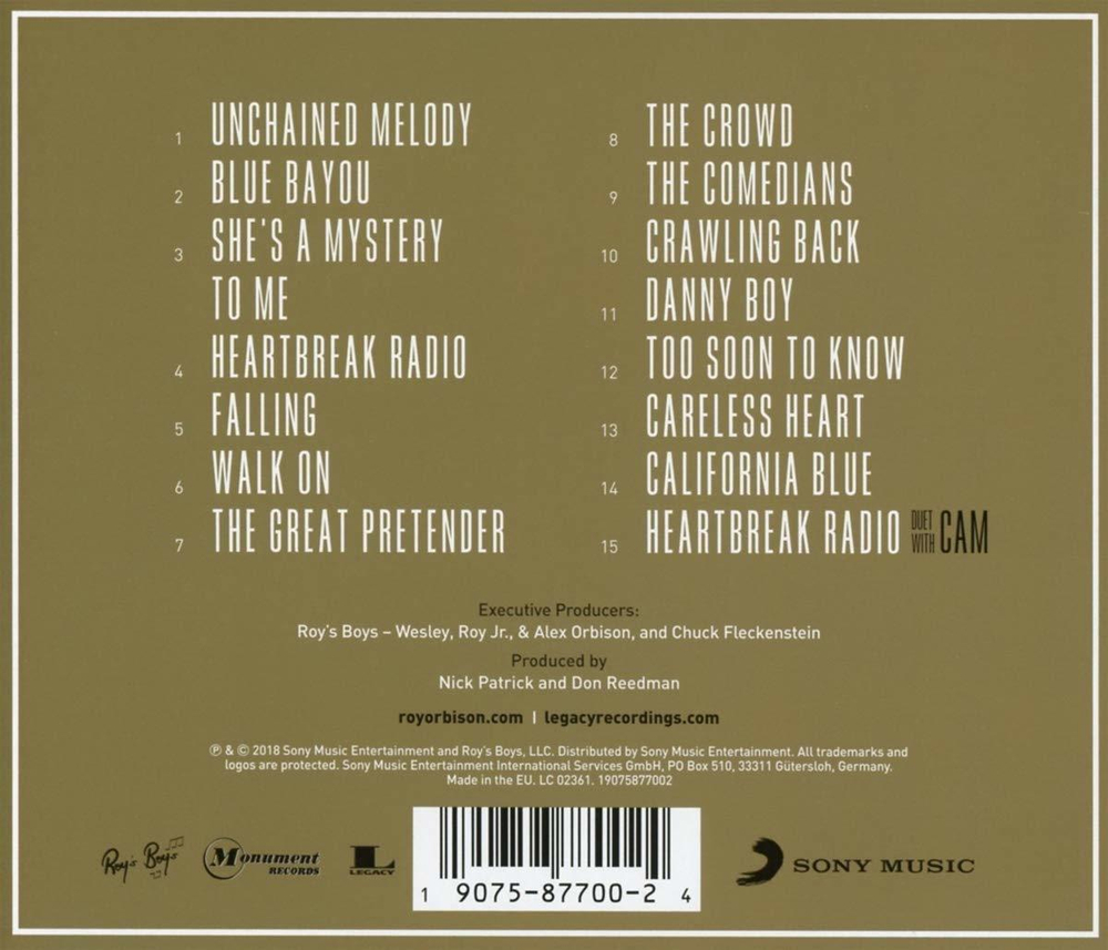 Roy Orbison With The Royal Philharmonic Orchestra / Unchained Melodies (CD)