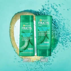 Garnier Fructis Укрепляющий шампунь Кокосовый Баланс, для волос жирных у корней и сухих на кончиках, 400 мл