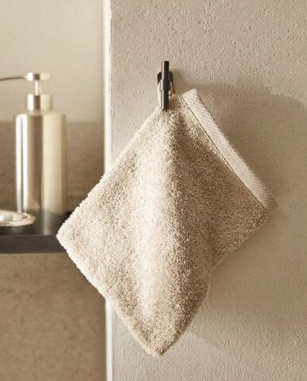Zara Home - Мочалка из махрового хлопка, бежевый, 15х20 см