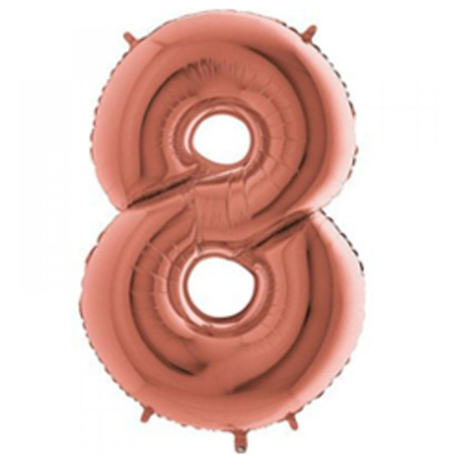 Цифра "8" розовое золото
