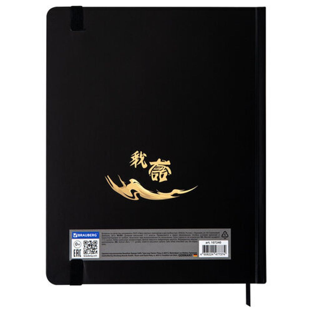 Дневник 1-11 класс 48 л., твердый, BRAUBERG, матовая ламинация, резинка, закладка-ляссе, с подсказом, "Дракон", 107240