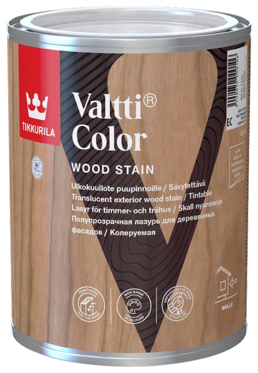 Защитная лазурь Tikkurila Valtti Color ЕС (1,0л) база под колеровку