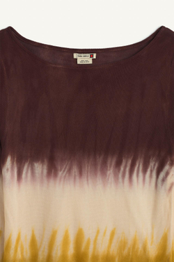 ZARA СВИТЕР С ШИРОКИМ ВОРОТНИКОМ, ТЕМНО-КОРИЧНЕВЫЙ