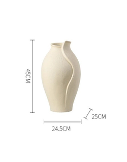 Ваза Olive vase-Creamy white