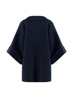 MAX MARA полупальто - синий