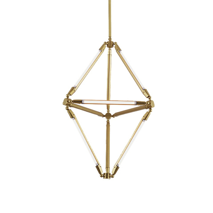 Ceiling design lamp  Shy by Bec Brittain (9 hands,  vertical)