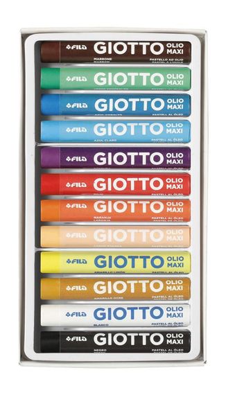 Təbaşir \ Мел\Hang tab box 12 giotto oil pastels