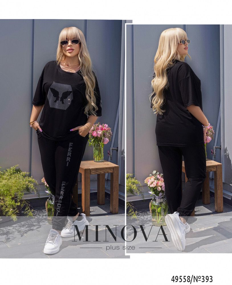 Костюм 393-черный Minova