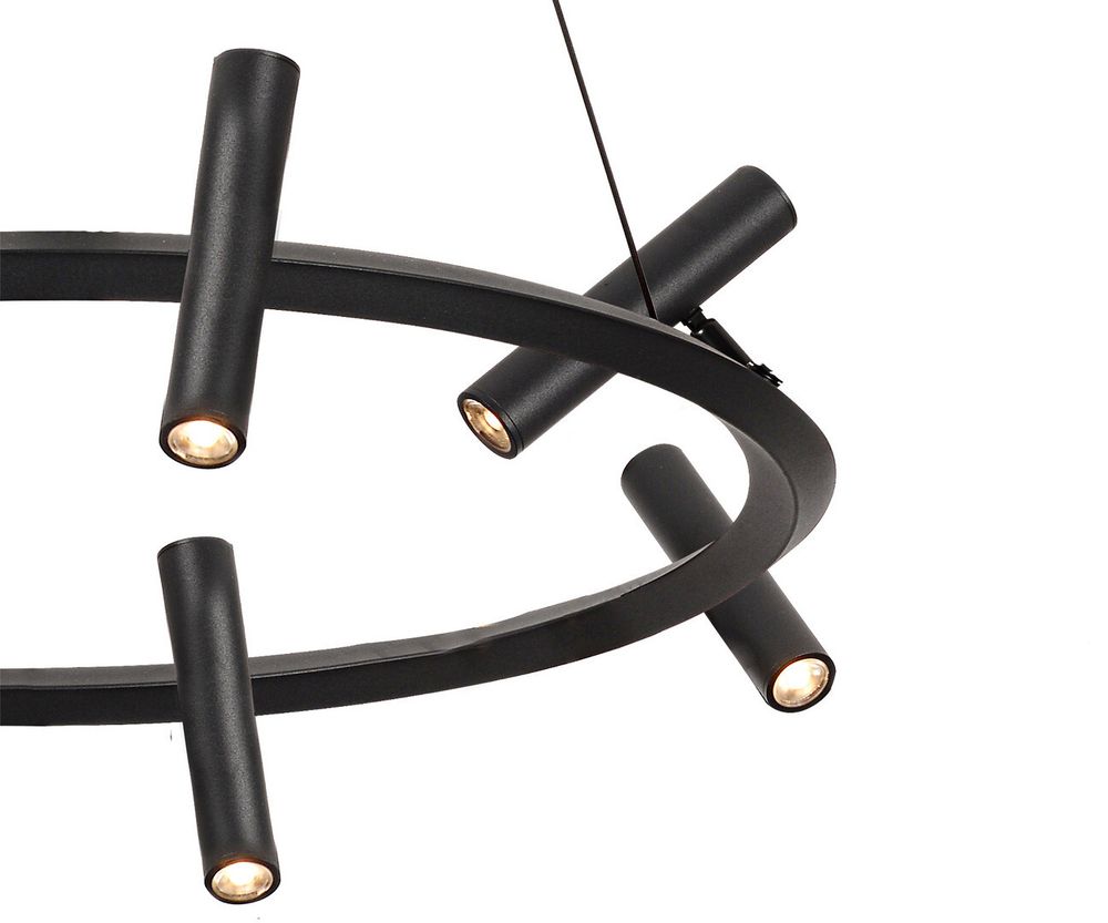 Kink Light 07613-8A,19 Люстра Верония черный Led 24w